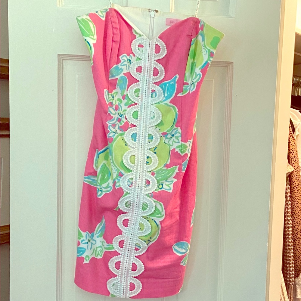 Lilly Pulitzer Strapless Dress Pink Lemonade